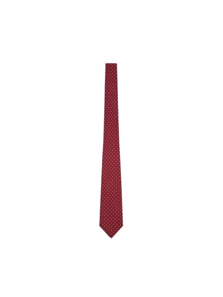 Krawat Emporio Armani żakardowy czerwony