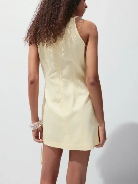 Платье мини Mango желтое