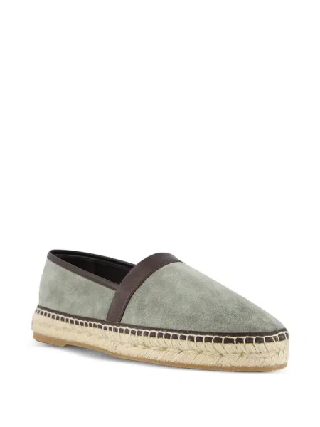 Espadrile Manolo Blahnik din piele de căprioară verde