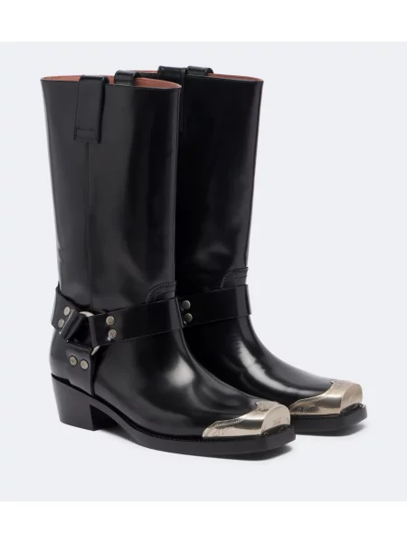 Botine Paris Texas din piele negru