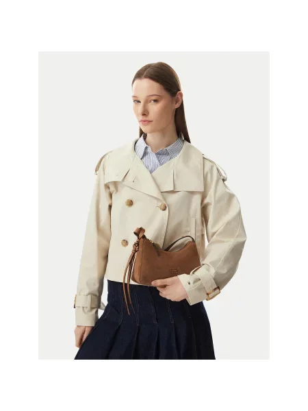 Τσάντα Tommy Hilfiger Th Statement Mini Should Bag Sue καφέ