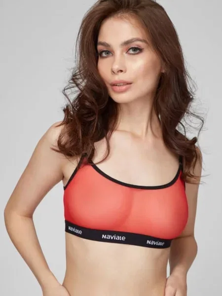 Бюстгальтер с мягкой чашкой червоний