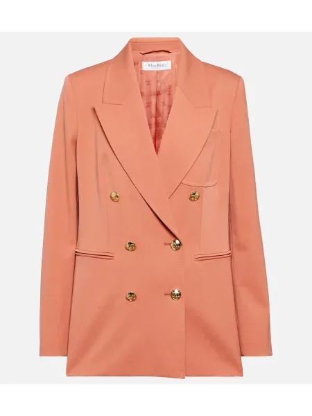 Sacou Max Mara de lână roz