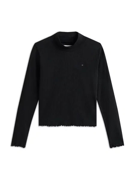 Tommy Hilfiger блуза с дълги ръкави за деца от с черно