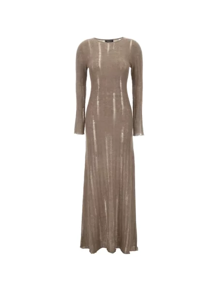 Rochie maxi Fabiana Filippi zdrențuiți tricotate