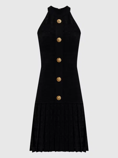 Платье мини Balmain черное