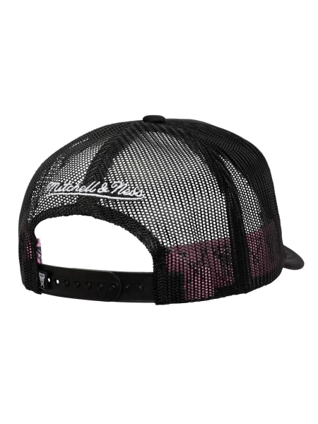 Czapka z daszkiem piłkarska Mitchell & Ness Inter Miami CF Trucker czarna