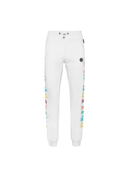 Spodnie dresowe Philipp Plein do biegania białe