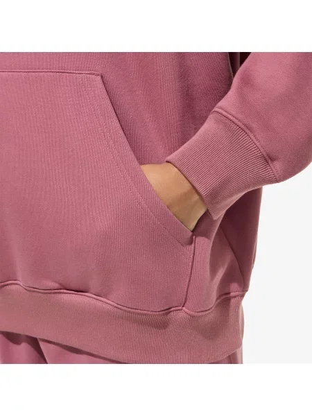 Geacă Adidas Originals din fleece roz