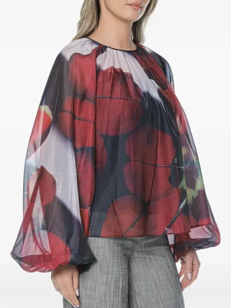 Bluză Ted Baker cu model floral cu imagine albastru