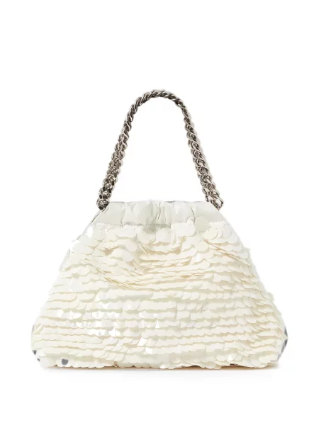 Flitteres shopper táska Stella Mccartney fehér