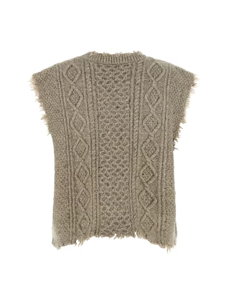 Sweter R13 wełniany szary