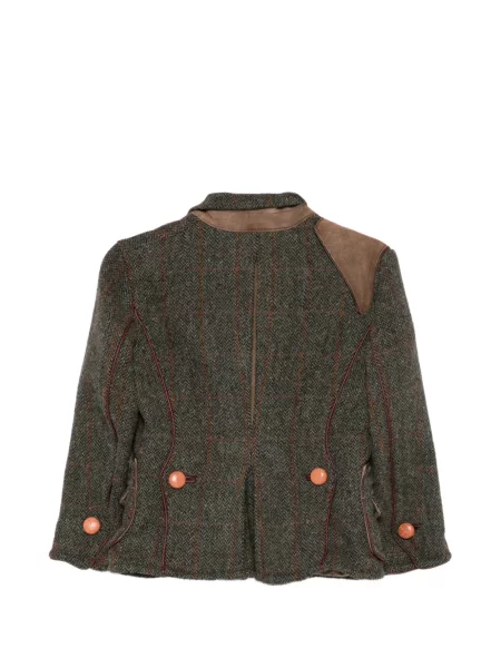Geacă Dsquared2 din tweed verde