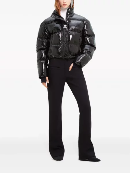 Raštuotas striukė Courreges juoda