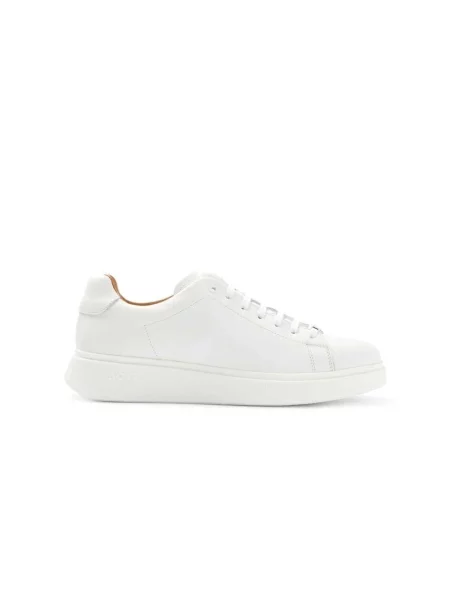 Sneakersy Boss skórzane białe
