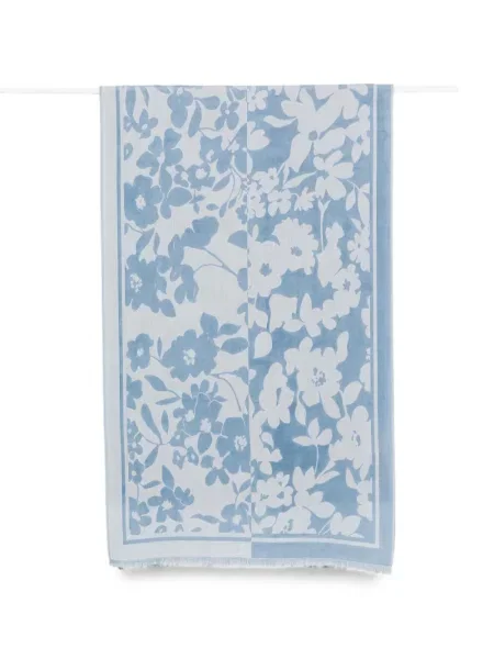 Fular Marc O'polo cu model floral cu imagine albastru