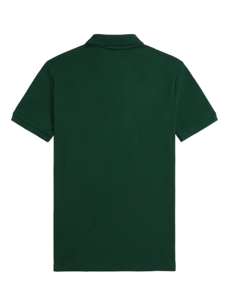 Kratak samt polo majica Polo Ralph Lauren s vezom crna