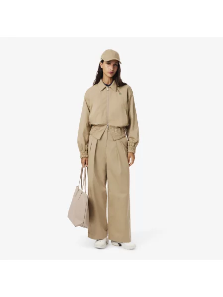 Lacoste Kurtka Relaxed Fit beżowa