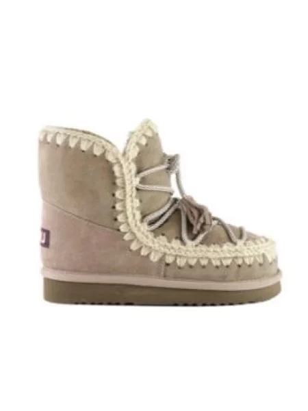 Mou Botki Scoubidoo Lace grau szare