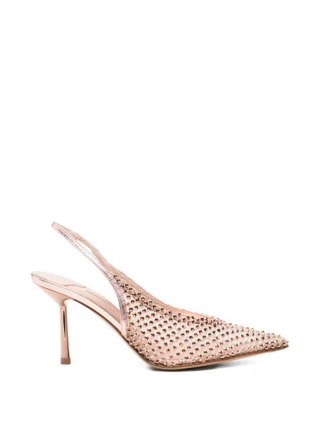 Pantofi cu toc Le Silla de cristal roz