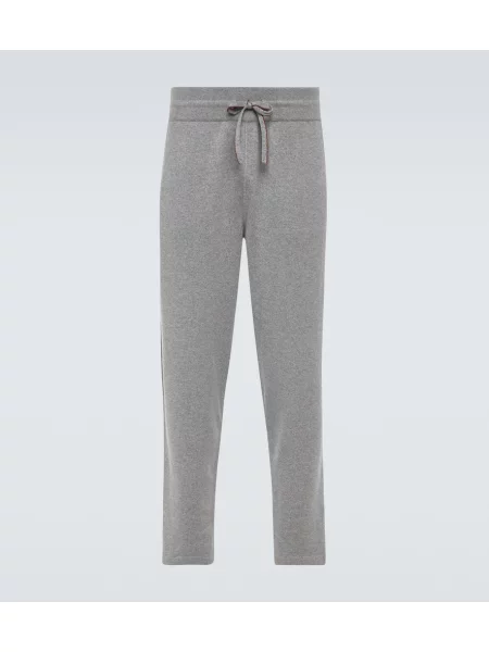 Kašmírové tepláky Loro Piana šedé