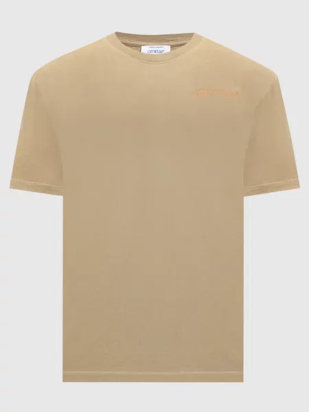 Футболка Off-white хаки
