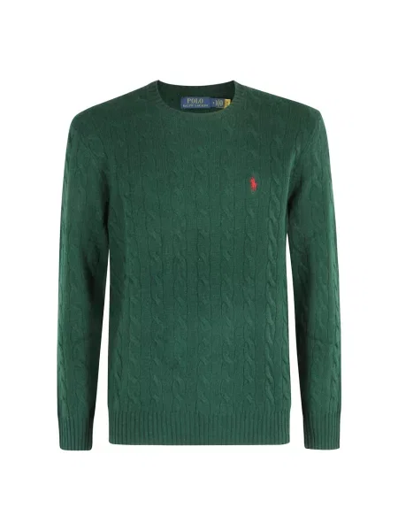 Sweter Polo Ralph Lauren wełniany zielony