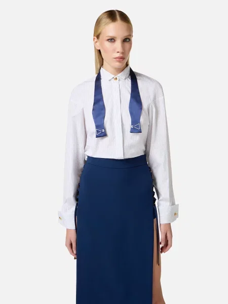 Блуза Elisabetta Franchi біла