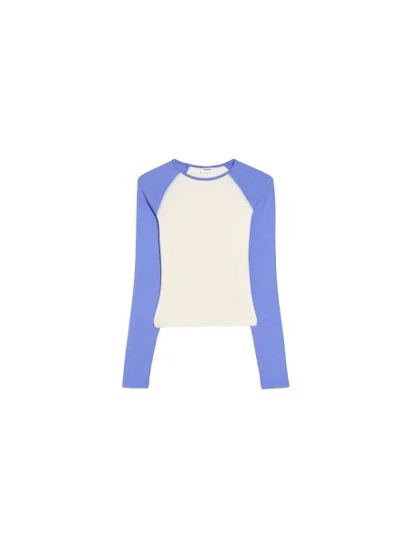 Bershka Tricou albastru violet alb