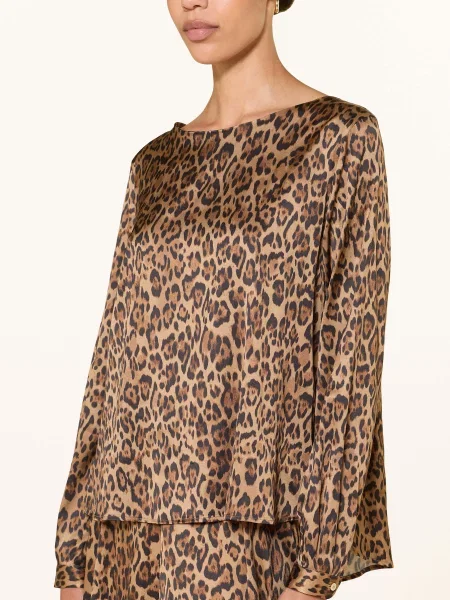 Robert Friedman Bluzka Tea Z Satyny braun
