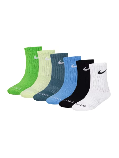 Nike Sportswear Κάλτσες μπλε ουρανού / μέντα / έλατο / πράσινο γρασιδιού / μαύρο λευκό