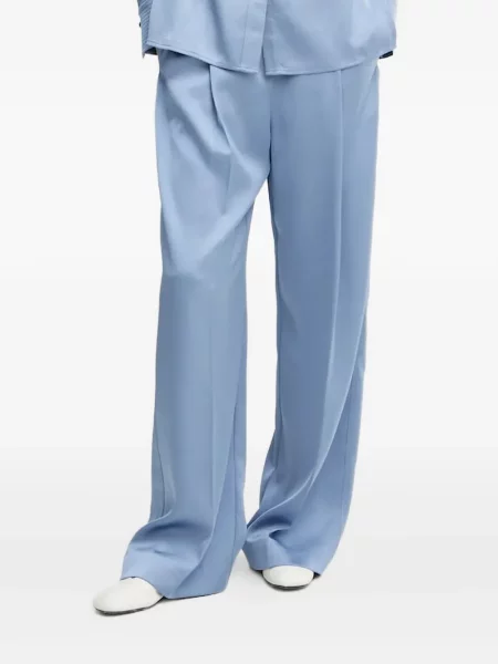 Pantaloni Stine Goya plisate albastru