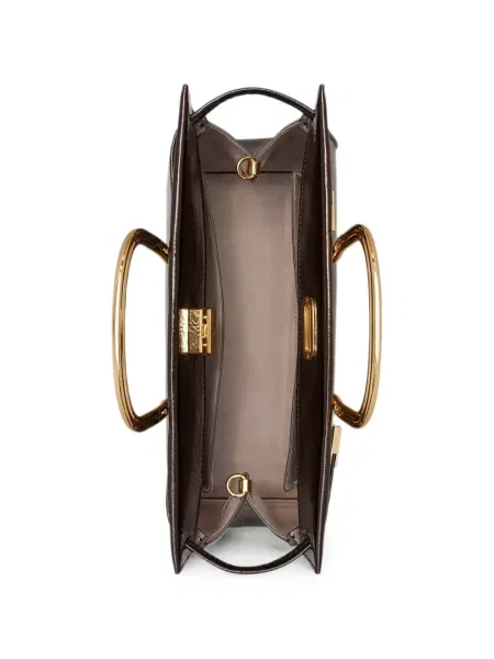 Geantă shopper Tory Burch maro