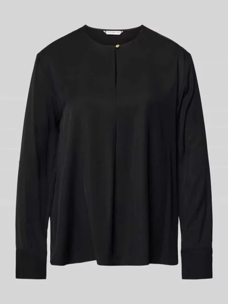 Bluzka z długim rękawem o kroju relaxed fit z czystej Tommy Hilfiger czarna