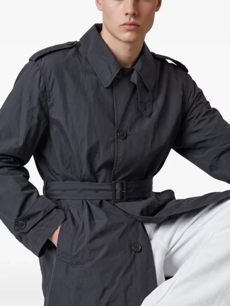 Trenčkot Stone Island s kamínky černý