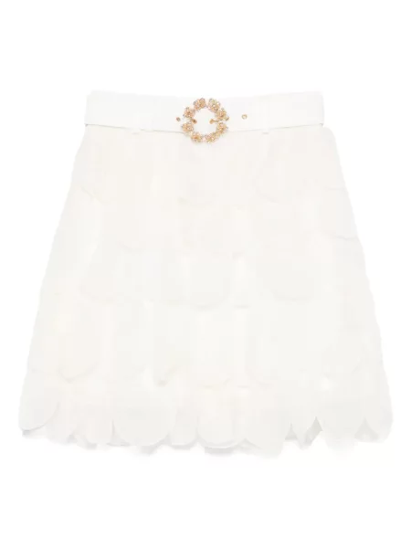 Fusta mini M.marquise alb