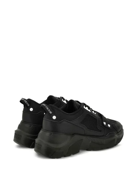 Sneakerși Versace Jeans Couture plasă cu autograf negru
