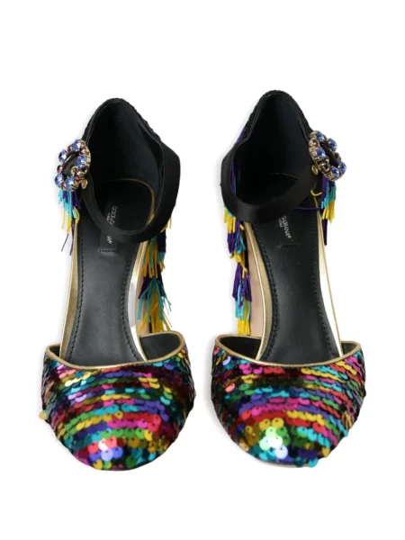 Lodičky Dolce & Gabbana s flitry černé