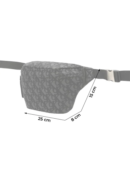 Torbica oko struka Calvin Klein Jeans Unstructured Monogram Waistbag crna