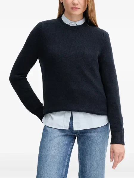 Pulover Barbour cu decolteu rotund albastru
