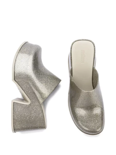 Papuci tip mules Melissa gri