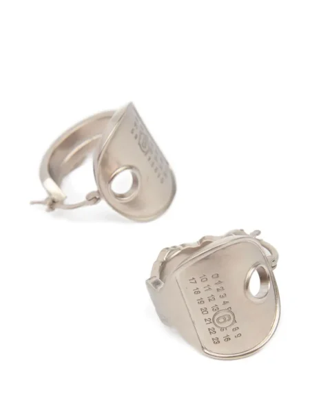 Обеци Mm6 Maison Margiela сребристо