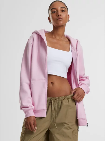 Bluza z kapturem Urban Classics różowa