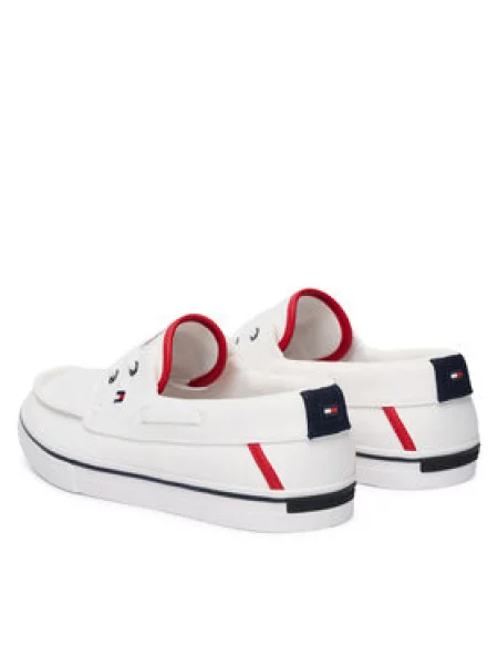 Tommy Hilfiger Teniszcipő Th Boat Vulc Sneaker Canvas fehér