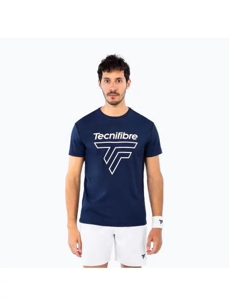 Тенісна футболка Tecnifibre Team Corpo Tee navy blue синя