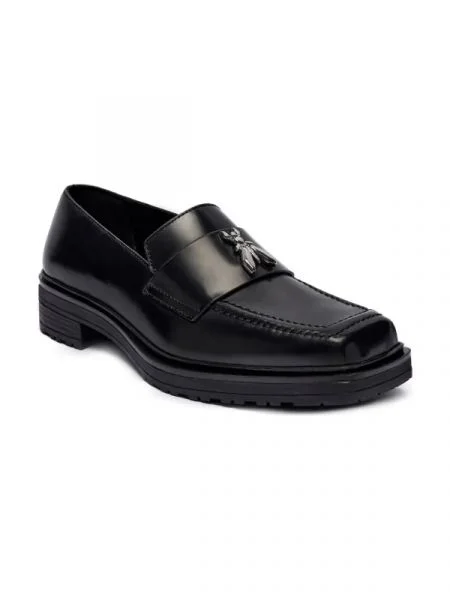 Patrizia Pepe De piele pantofi loafer negru
