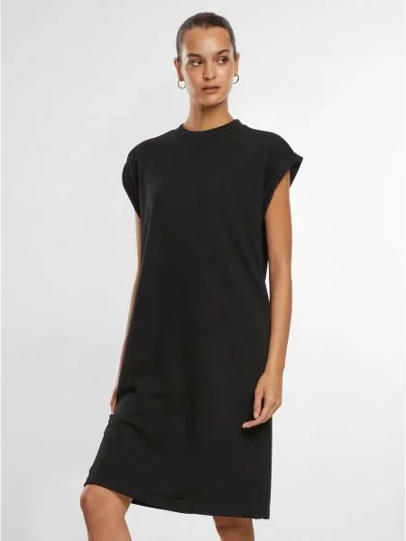 Rochie Urban Classics de costum din material terry negru