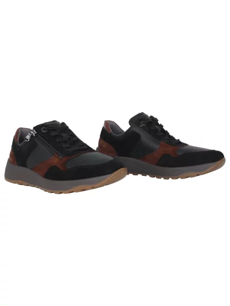 Sneakersy Waldläufer zamszowe czarne