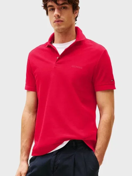 Поло Tommy Hilfiger червоне