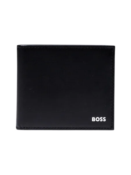BOSS portofel de piele negru